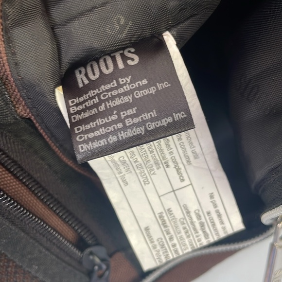 Roots Crossbody Bag Shoulder Bag Brown Beaver Canvas - Picture 12 of 12